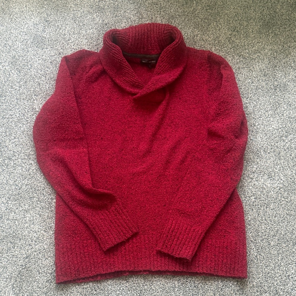 Banana Republic Red Cowl Neck Sweater
